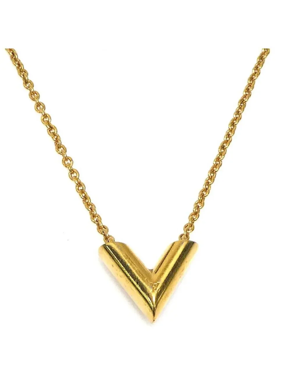 Auth Louis Vuitton Essential V Necklace #303057L23B